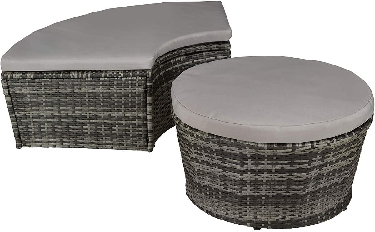 Isla de ratán para exterior de Amazon