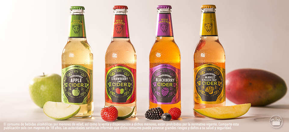 Ciders Wild Panther de sabores variados