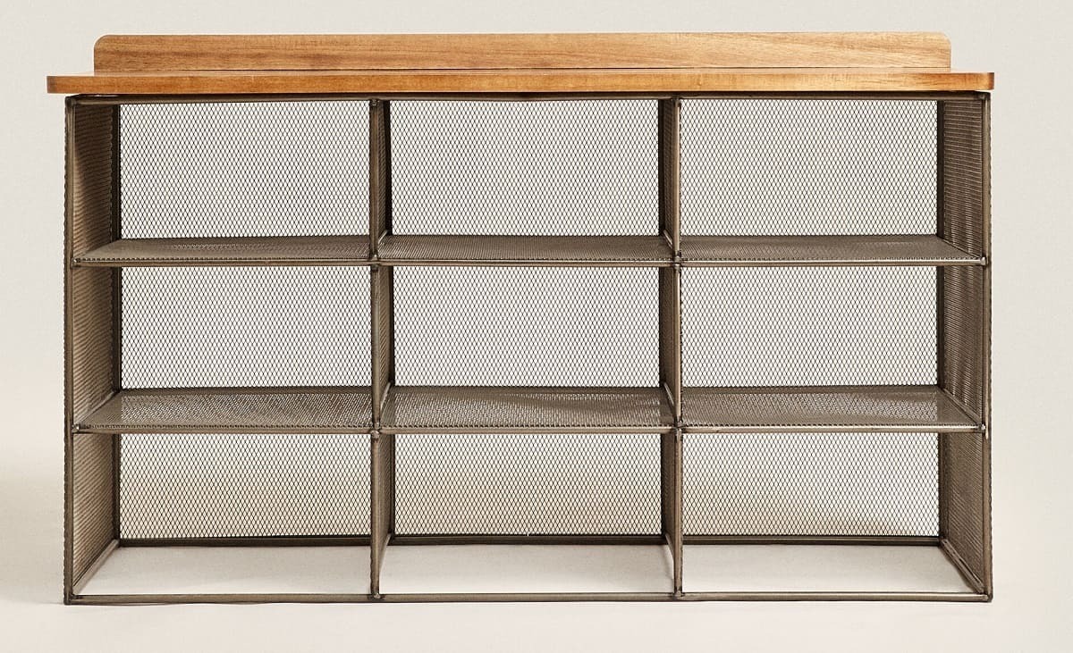 Banco de metal y madera de Zara Home