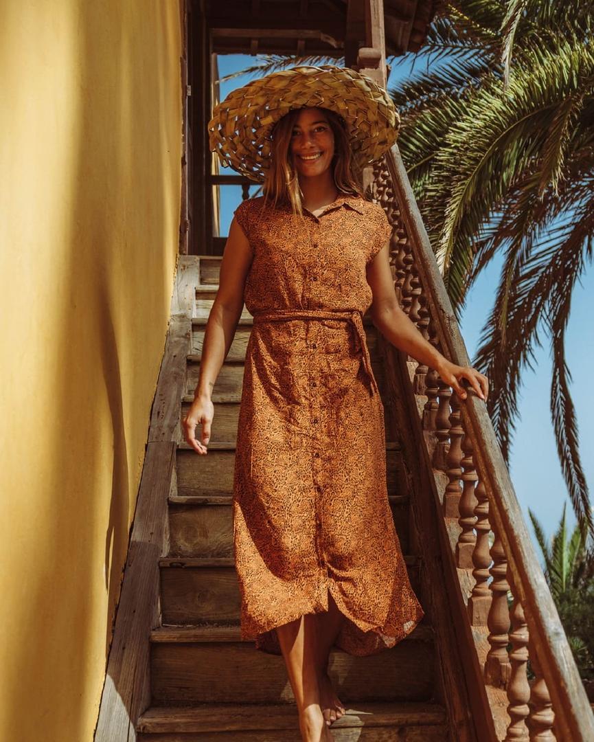 Vestido camisero estampado Billabong