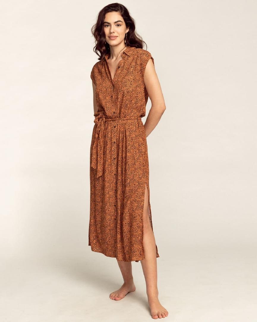Vestido camisero estampado Billabong