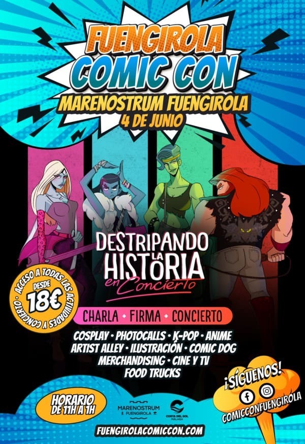 Cartel de la Comic On Fuengirola 2022. Málaga