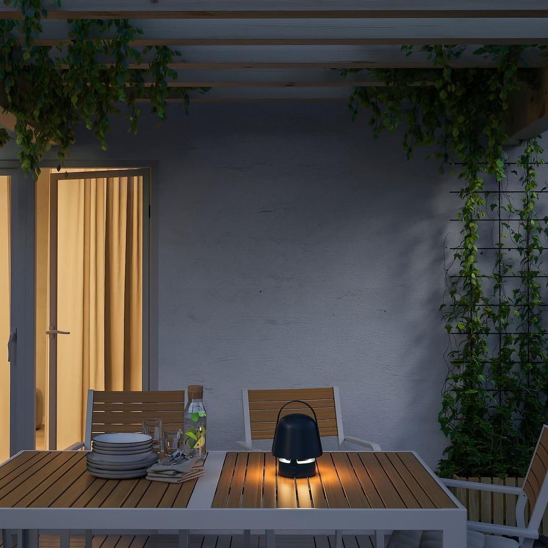 Lámpara altavoz Bluetooth modelo VAPPEBY de Ikea