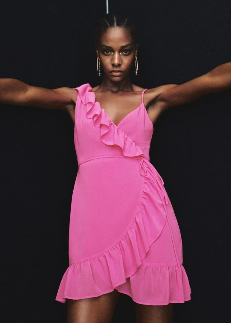 Vestido escote asimétrico