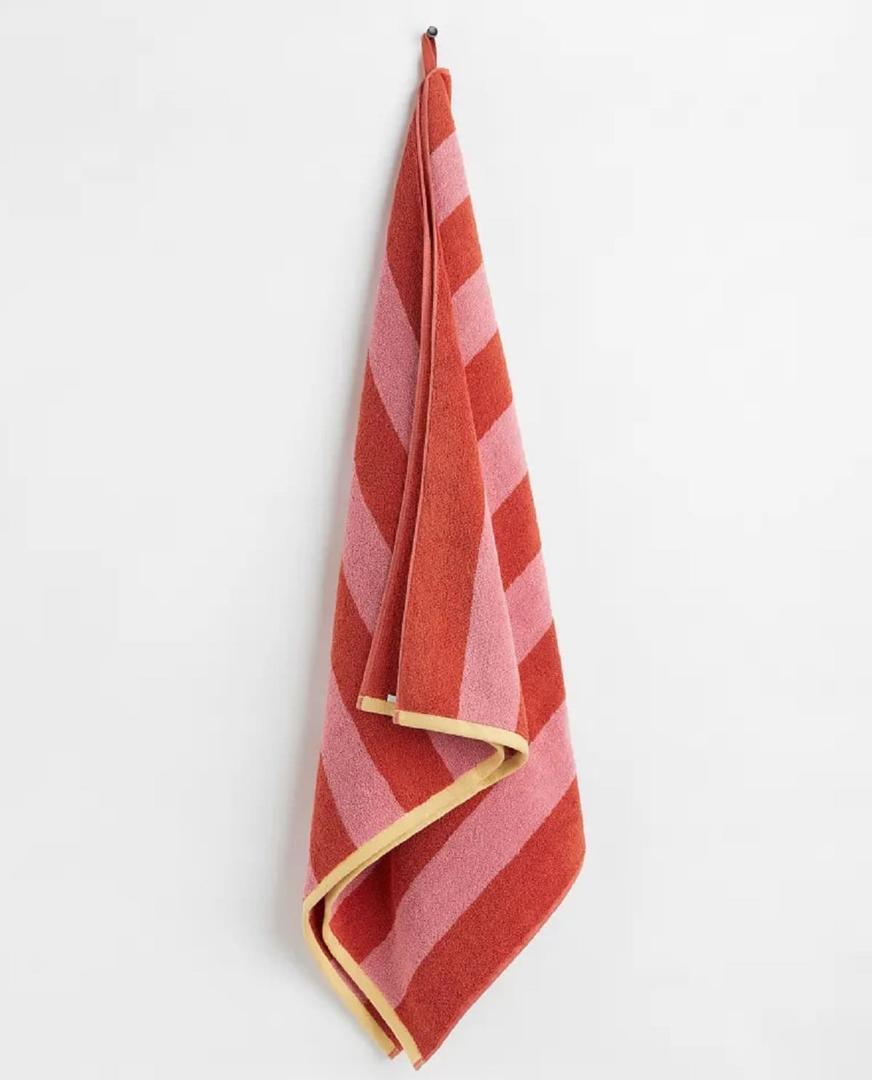 Toallas de algodón rizado con estampado de rayas de H&M