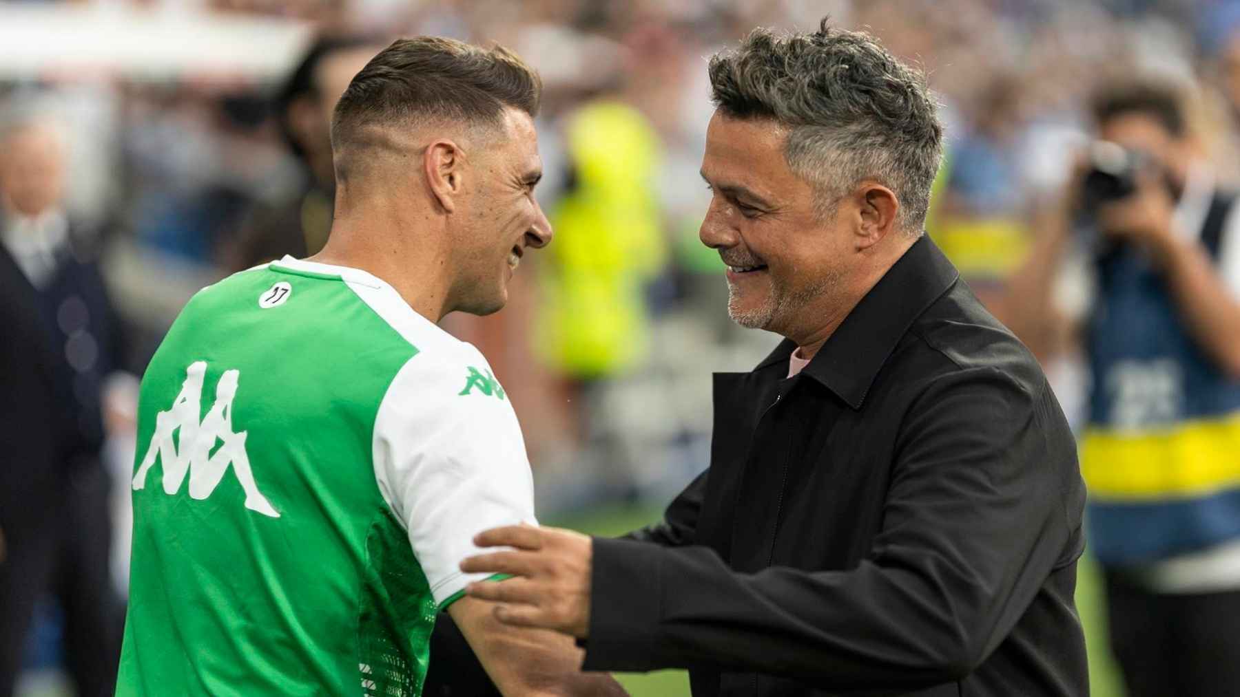 Joaquín y Alejandro Sanz en el Real Madrid - Real Betis