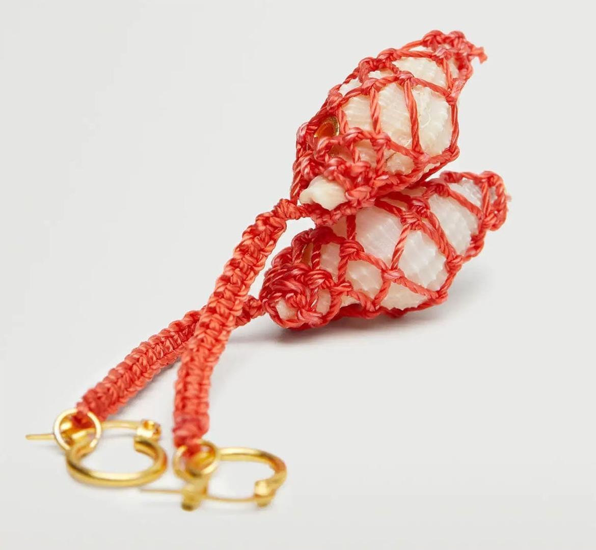 Pendientes colgantes concha