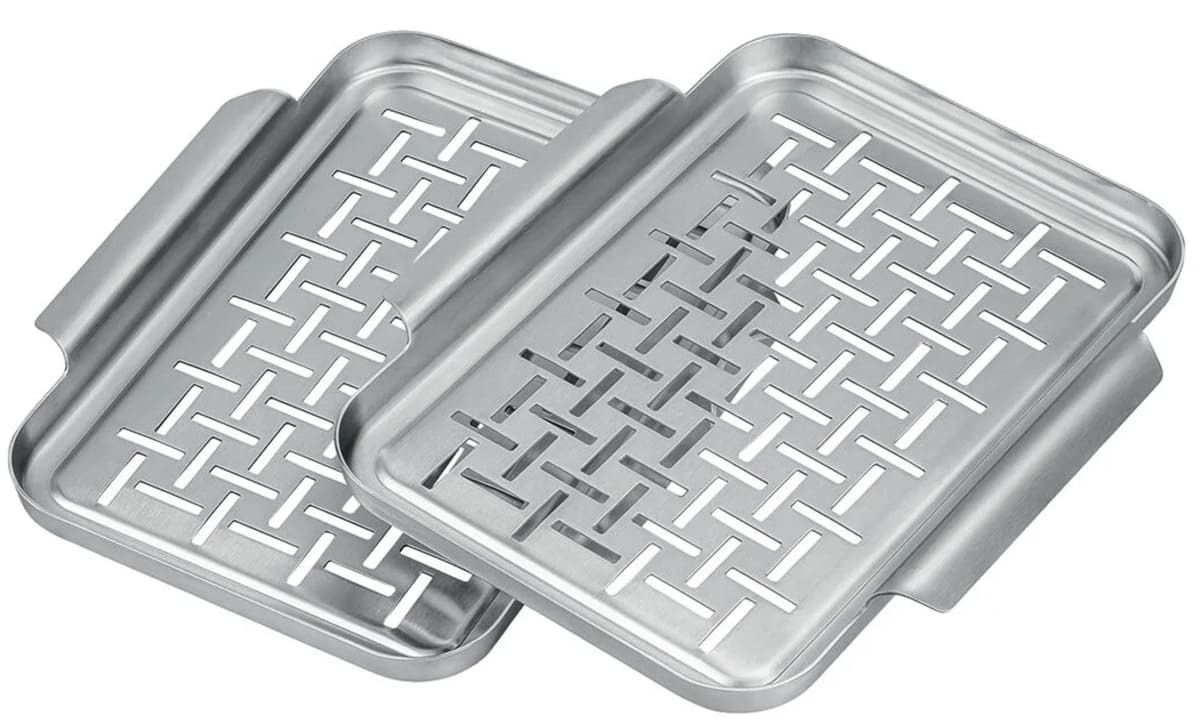 Set de bandejas de acero inoxidable