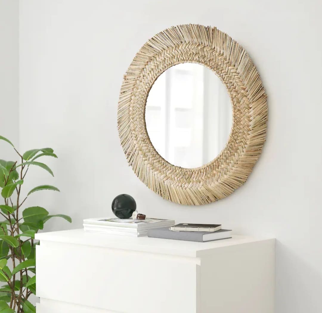 Espejo redondo de pared VRIGSTAD