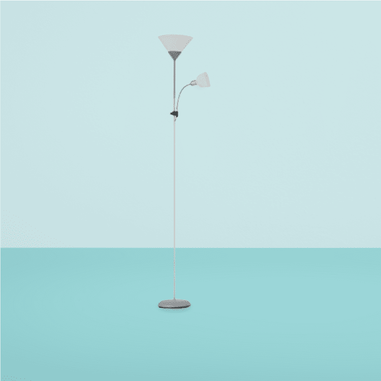 Lámpara de pie basic con luz de lectura