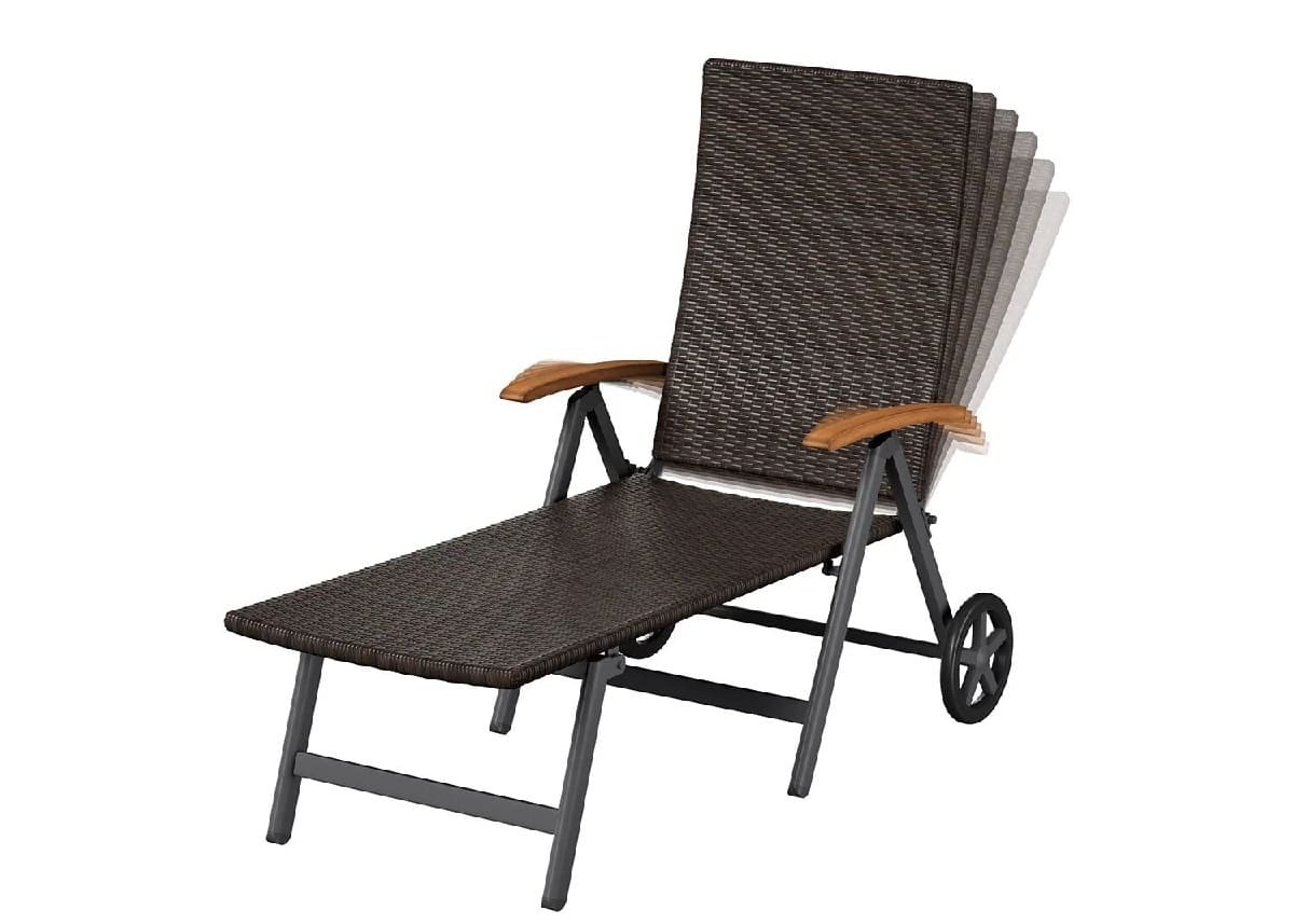Tumbona con ruedas de Lidl