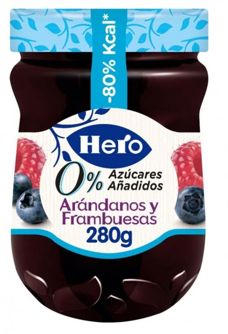 Confitura Diet de arándanos y frambuesas