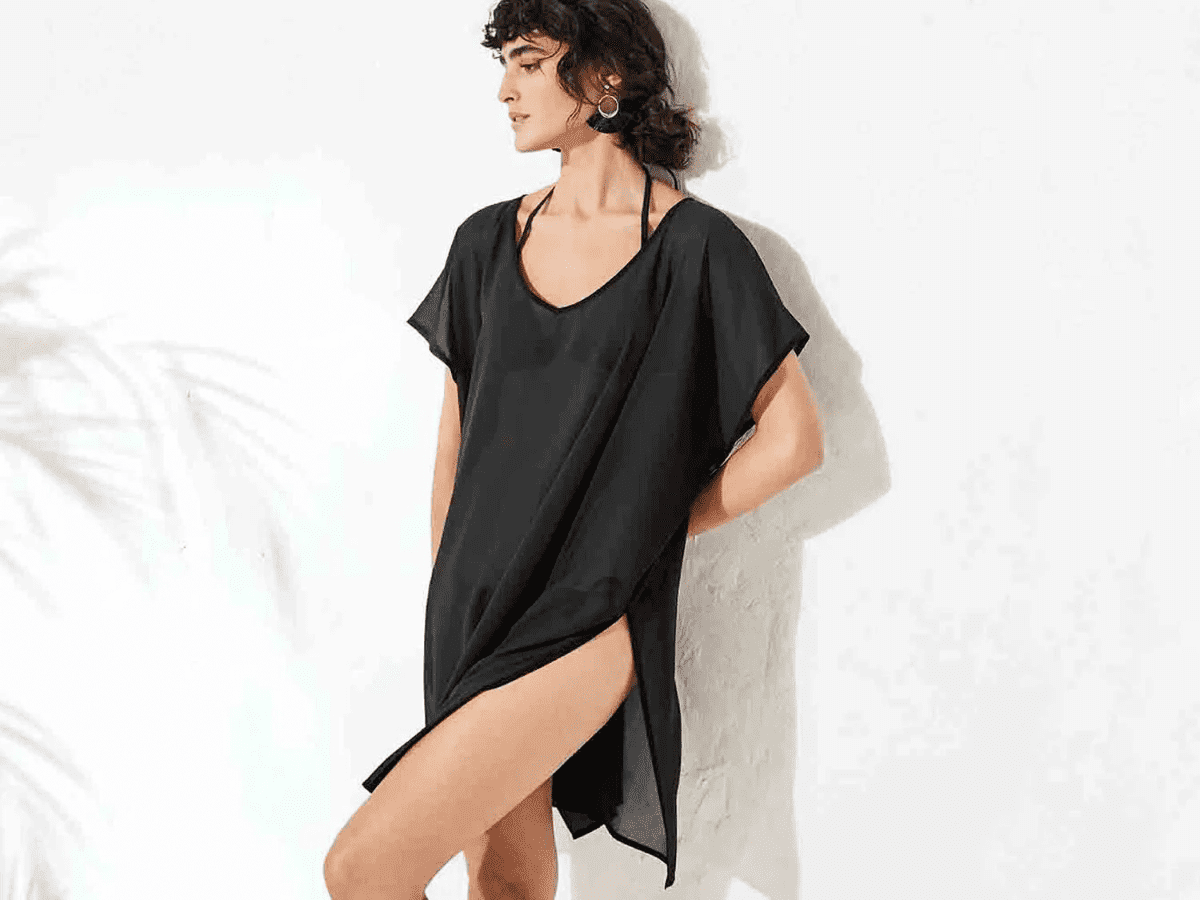 Túnica playera estilo poncho