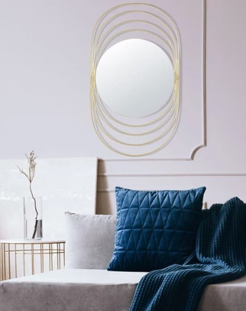 Espejo enmarcado ovalado Ondine