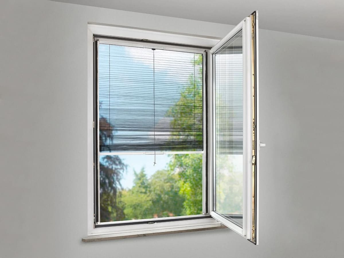 Mosquitera plisada extensible