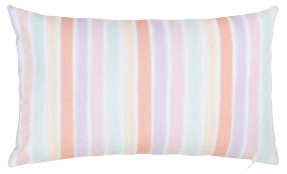 Funda de cojín a rayas efecto acuarela multicolor CANBERRA