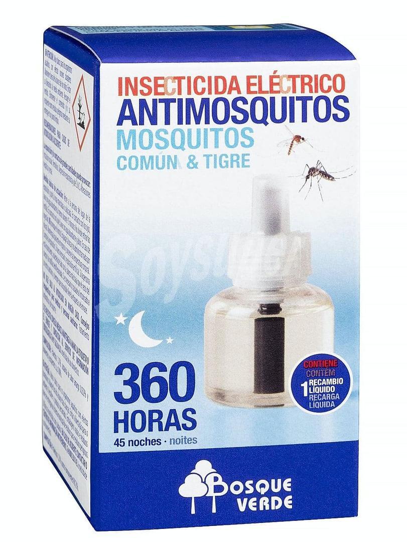 Insecticida antimosquitos eléctrico recambio líquido Bosque Verde