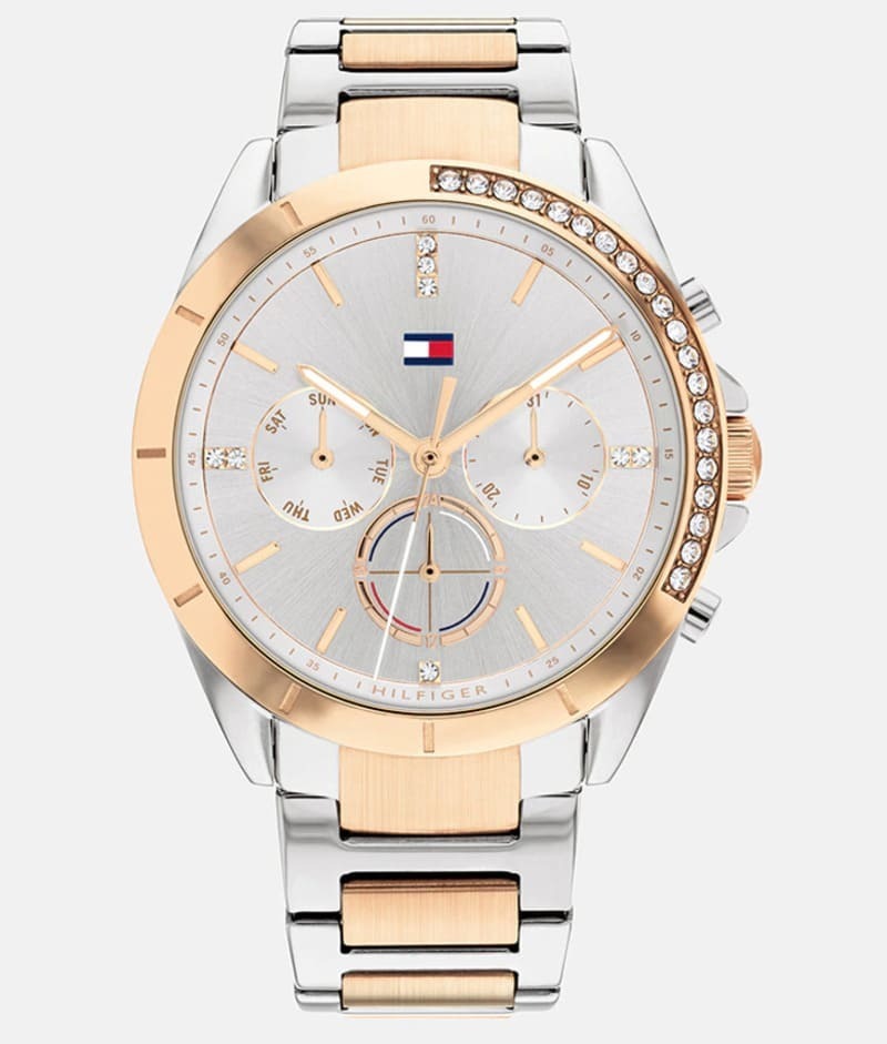 Reloj de mujer 1782387 multifunción de acero bicolor Tommy Hilfiger