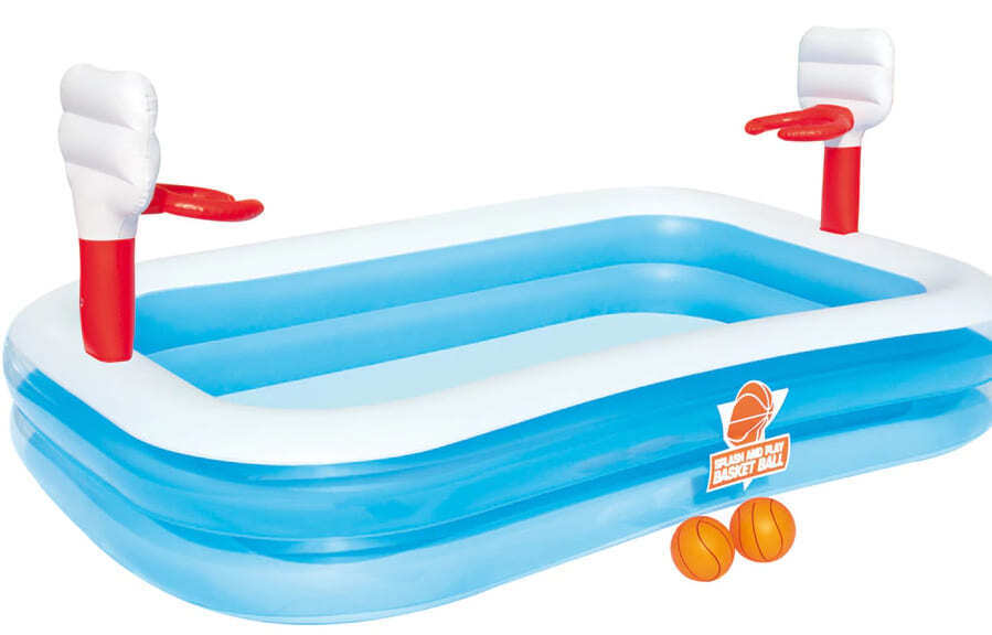 Piscina hinchable infantil Bestway con canastas de Baloncesto