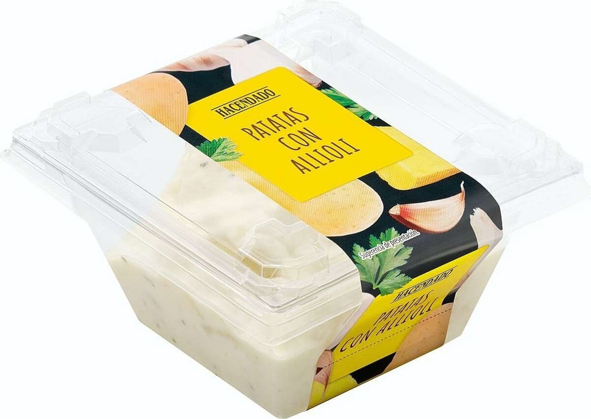 Patatas al allioli de Hacendado en Mercadona