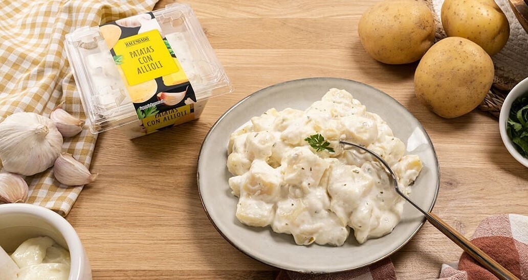 Patatas al allioli de Hacendado en Mercadona