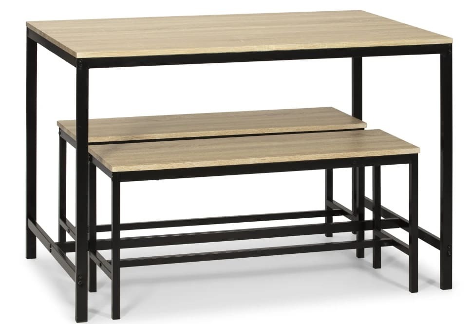 Conjunto de mesa con bancos LISBOA