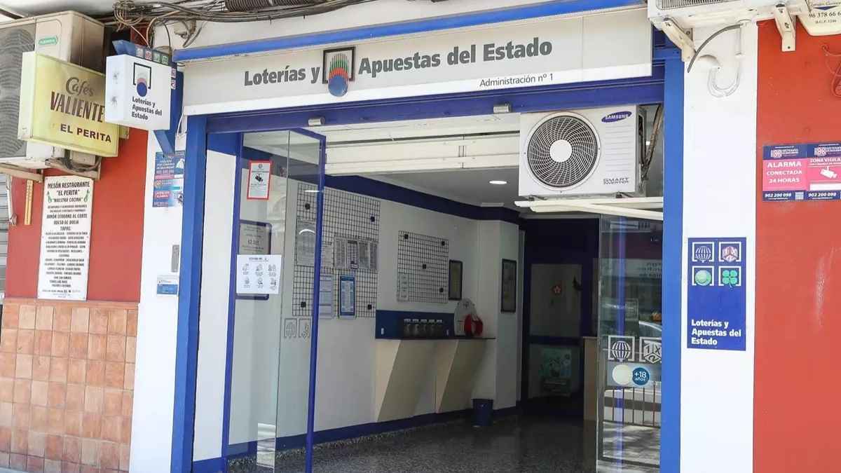 Administración de lotería en una foto de archivo
