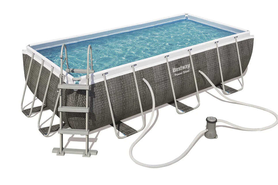 Piscina tubular Power Steel Diseño Ratán grande