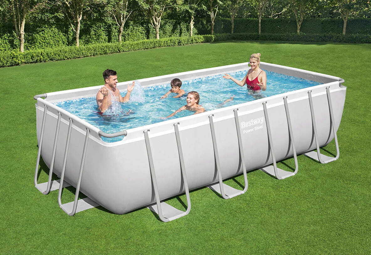 Piscina rectangular Power Steel sencilla