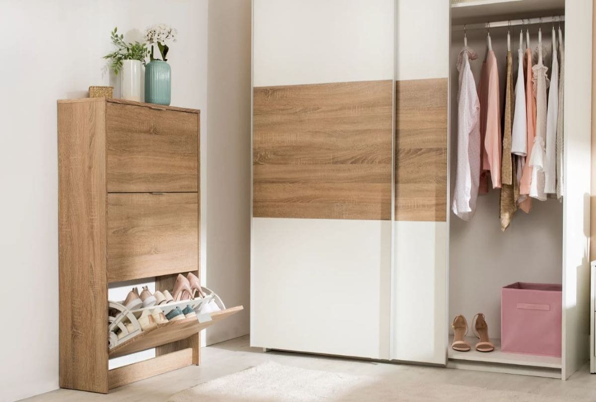 Armario Serie One blanco-roble de Leroy Merlin