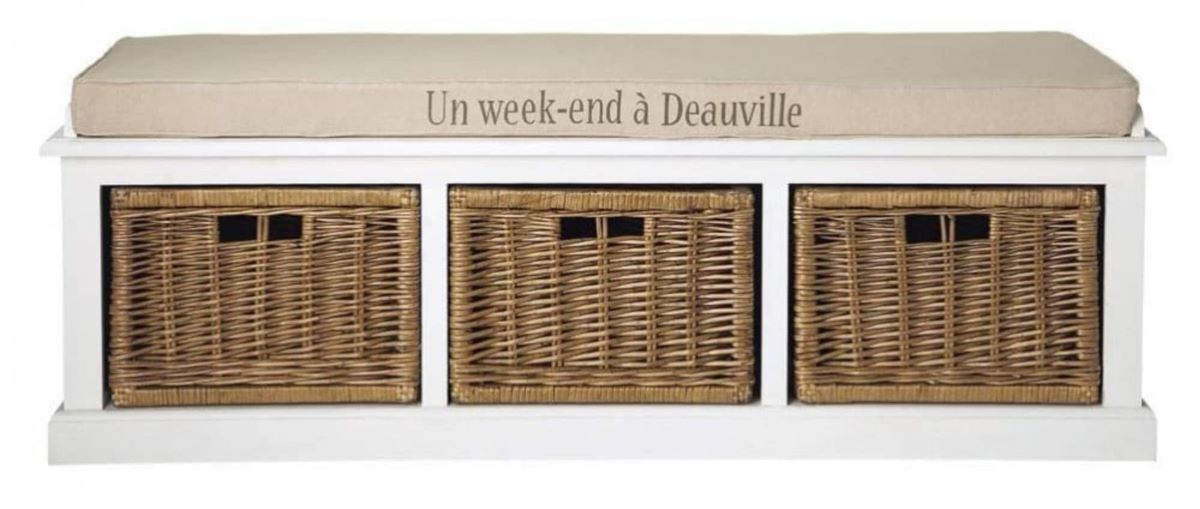 Banco de almacenaje con 3 compartimentos de Maisons du Monde