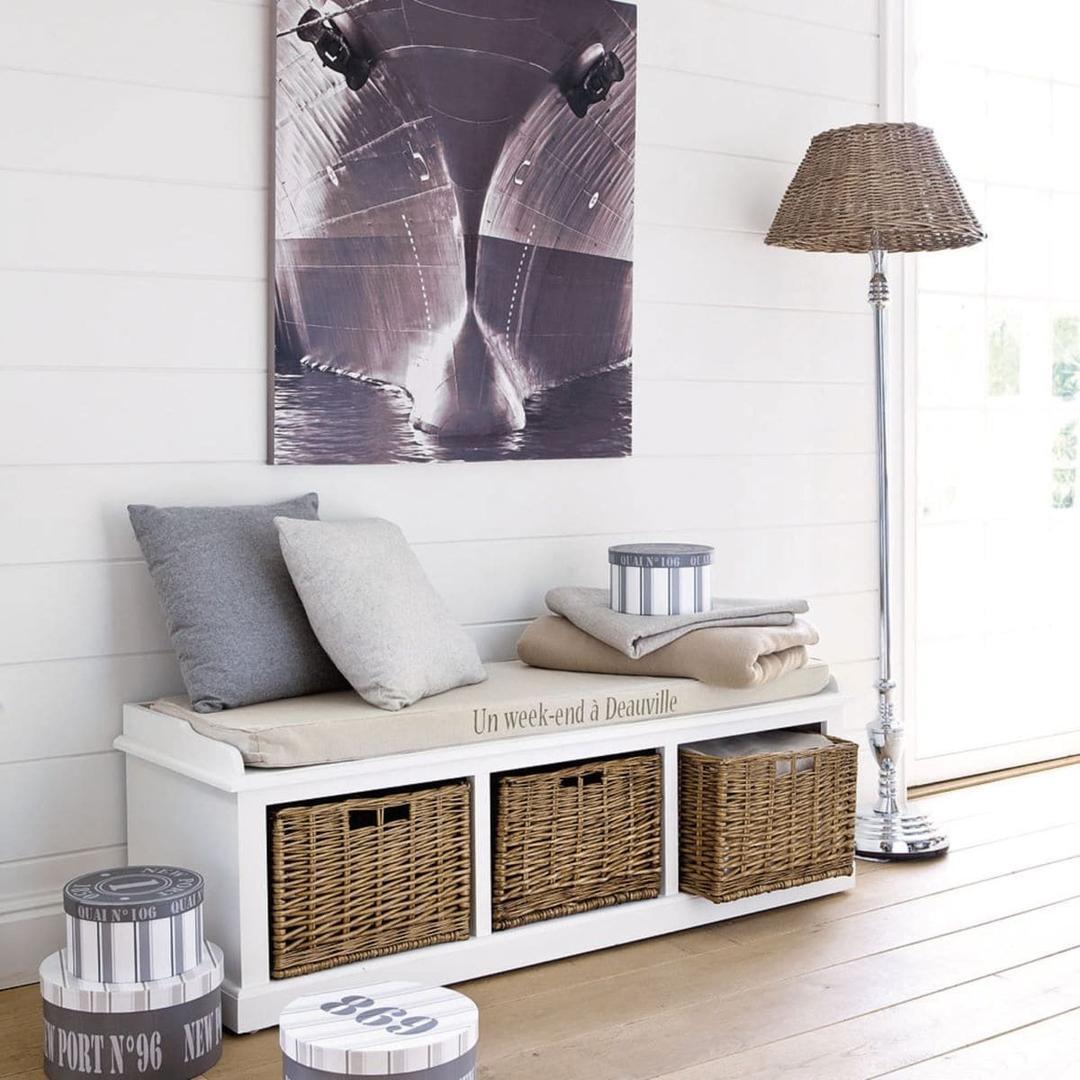 Banco de almacenaje con 3 compartimentos de Maisons du Monde