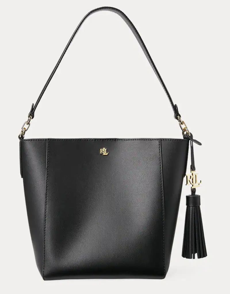 Bolso de hombro pequeño Adley de piel Ralp Lauren