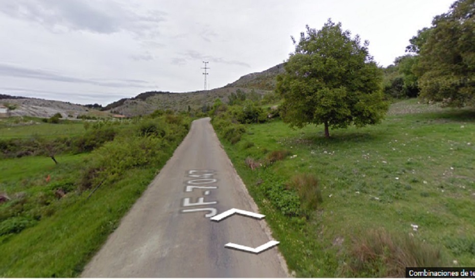 Carretera en la que se ha producido el accidente en Santiago-Pontones