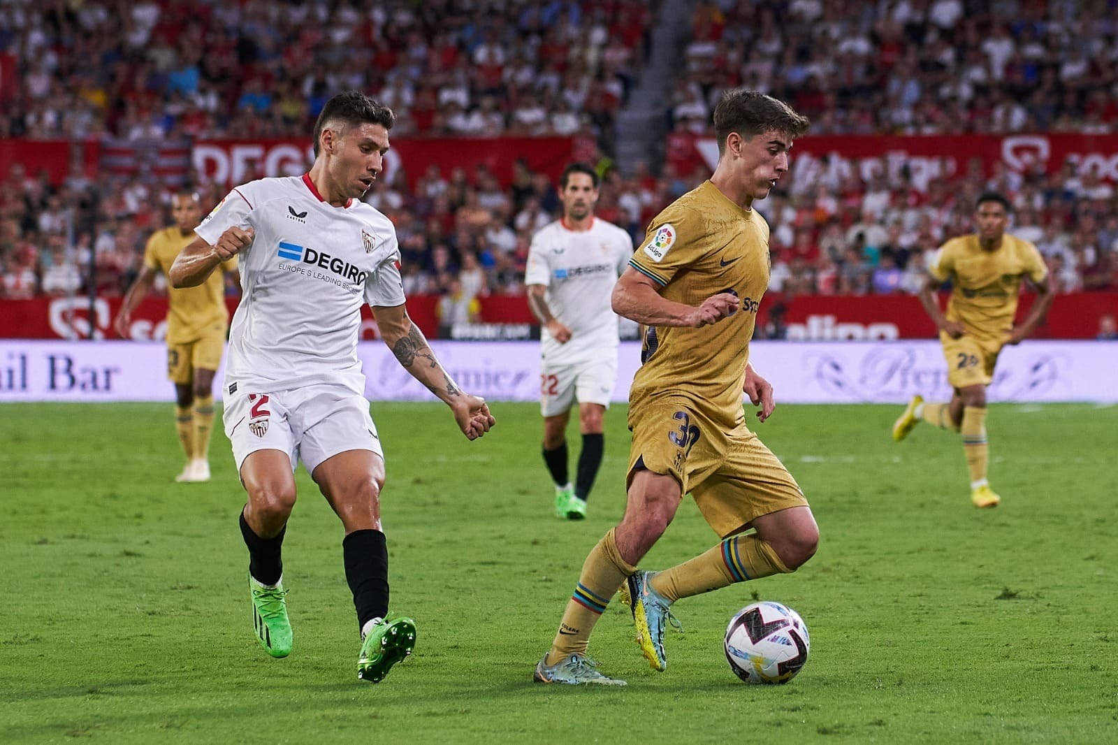 Gavi en el Sevilla FC - FC Barcelona | Salvador López para El MIRA