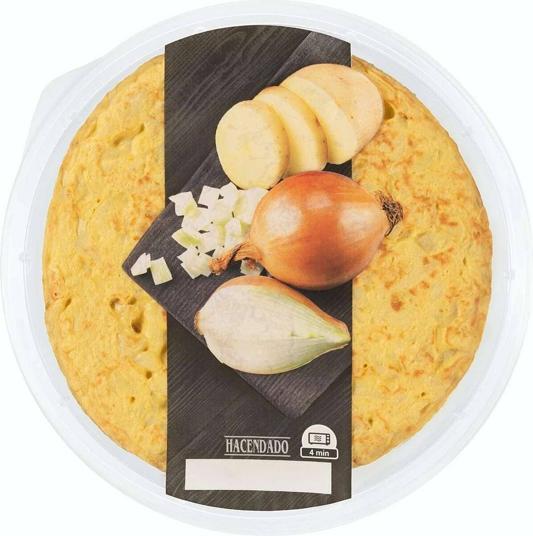 Tortilla de patata con cebolla