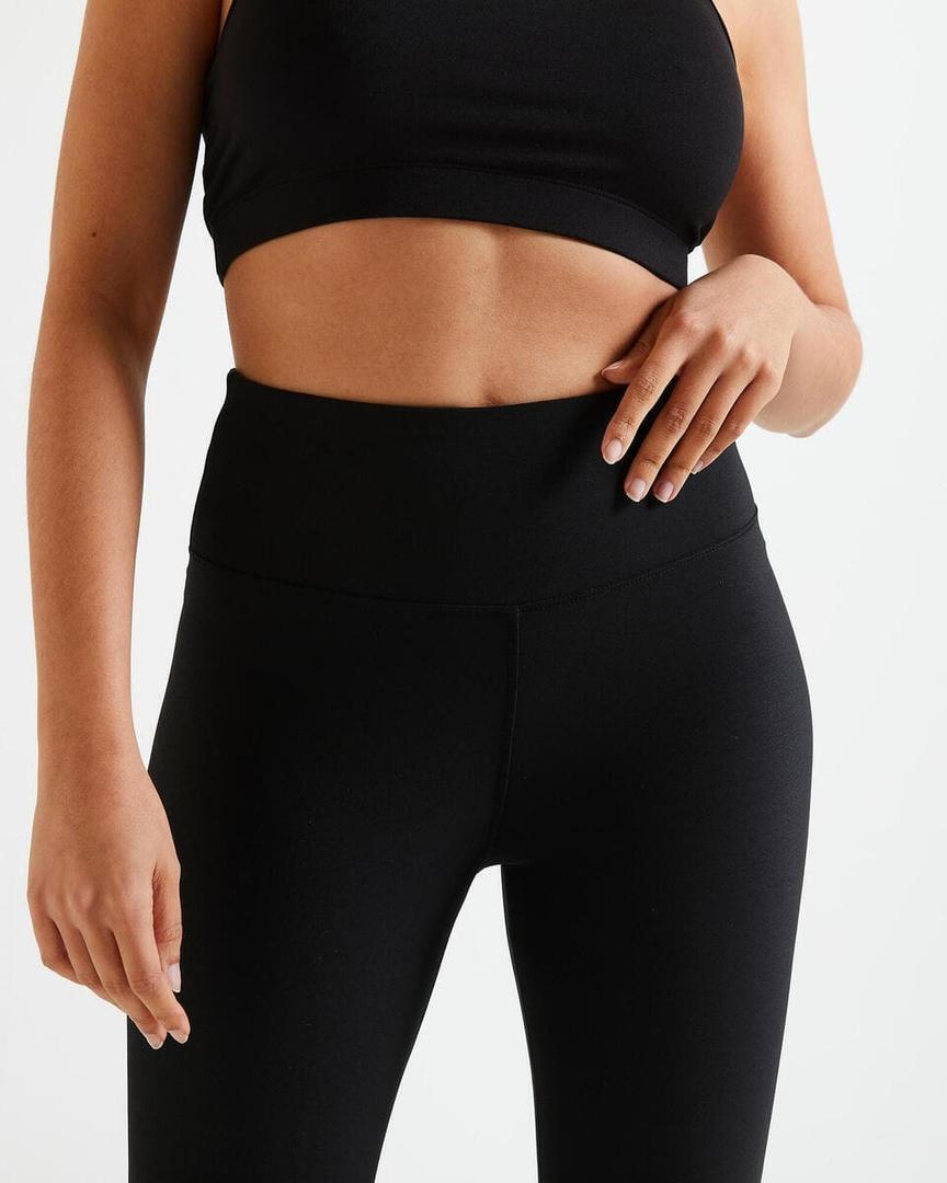 Leggings mallas fitness corsario Mujer negro