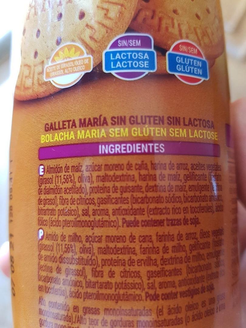 Galleta María de Hacendado para intolerantes en Mercadona