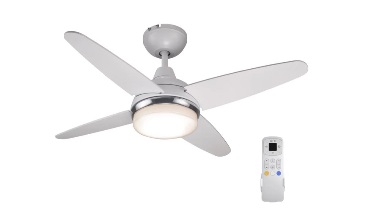 Ventilador de techo con luz motor DC INSPIRE Vicen blanco de Leroy Merlin