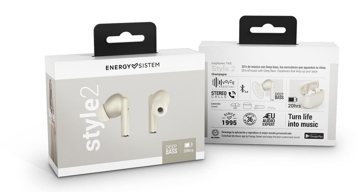 Auriculares True Wireless color champagne de Energy Sistem