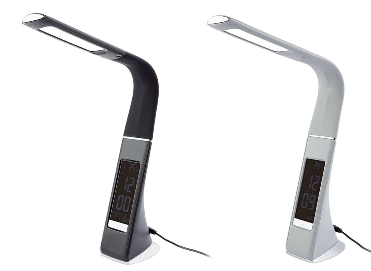 Lámpara LED de sobremesa con reloj Livarno Home