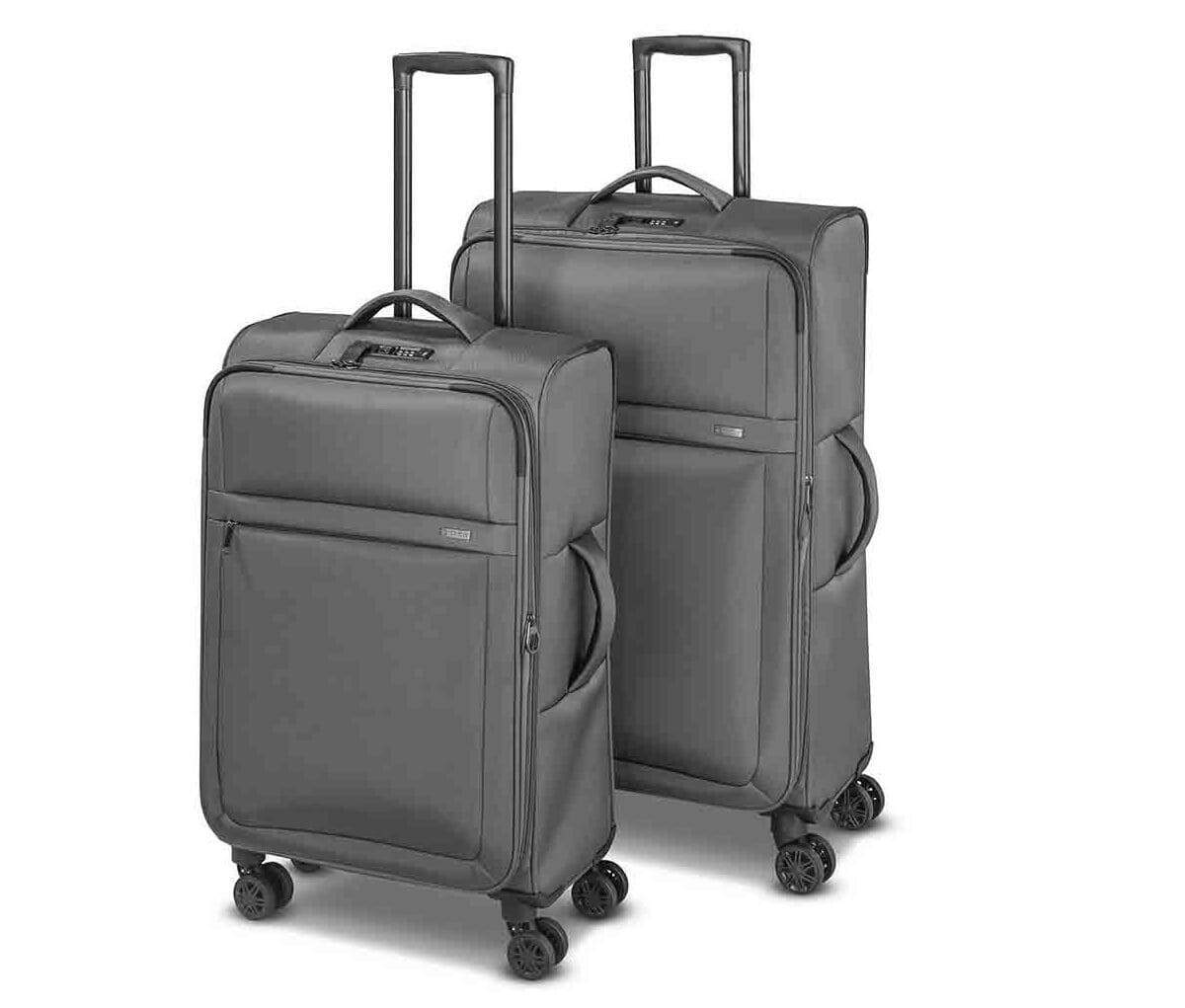 Set de maletas de tela gris