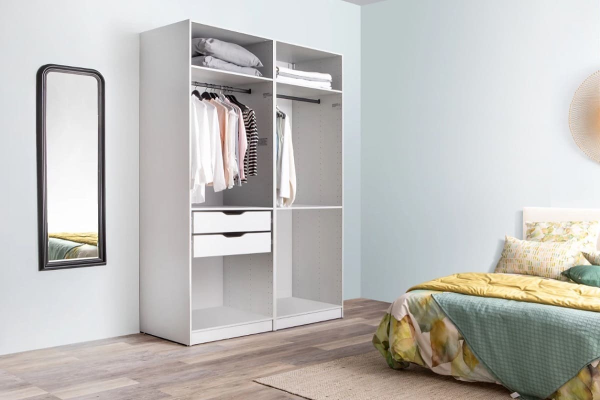 Armario de puertas abatibles serie Spaceo Home de Leroy Merlin