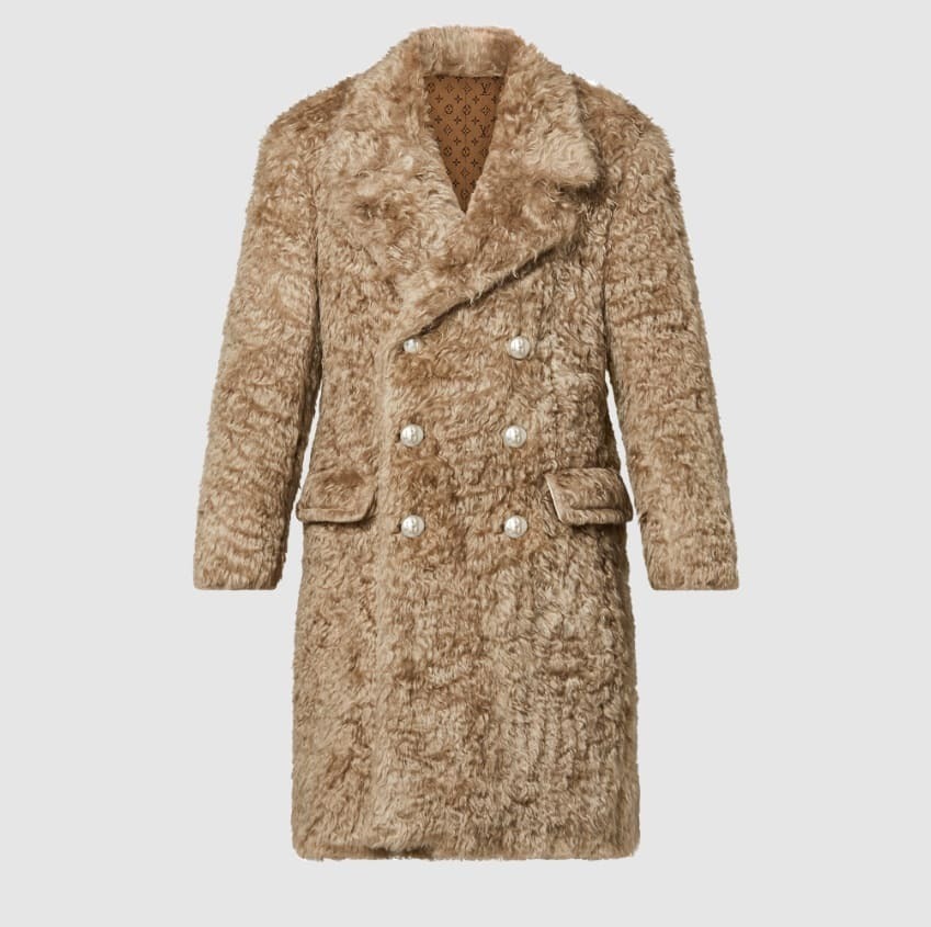 Abrigo de pelo sintético de Louis Vuitton