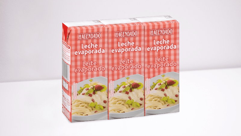 Leche evaporada Hacendado