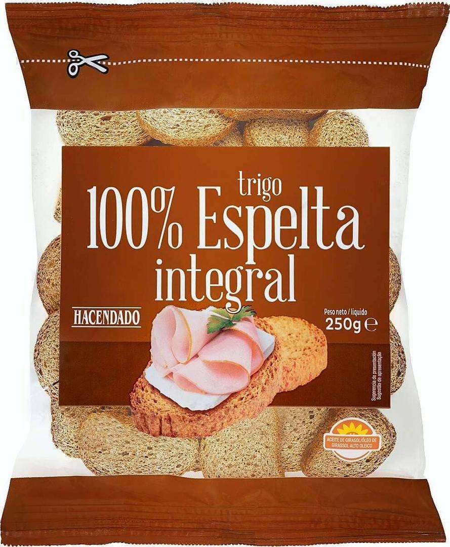 Pan tostado 100 espelta integral