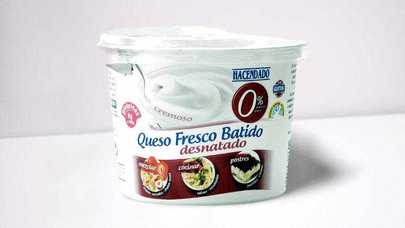 Queso fresco batido desnatado Hacendado
