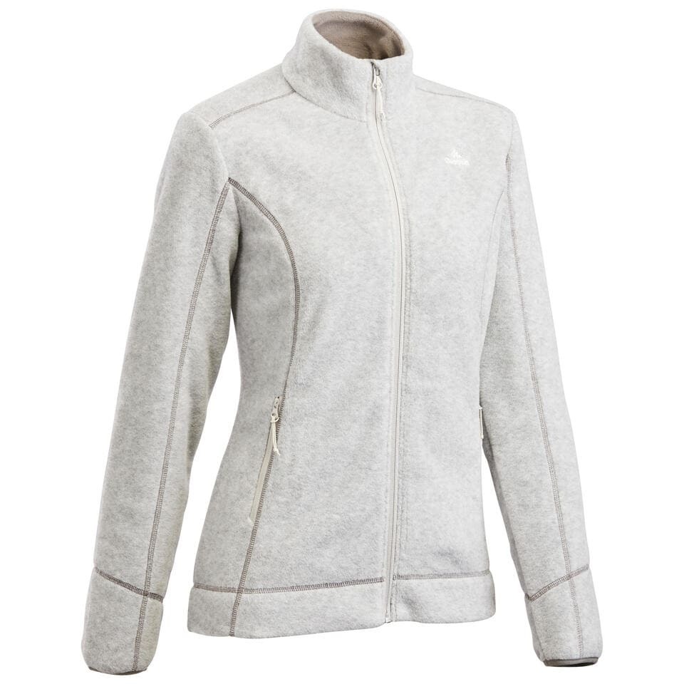 Chaqueta polar de montaña y trekking Mujer Quechua MH120 gris