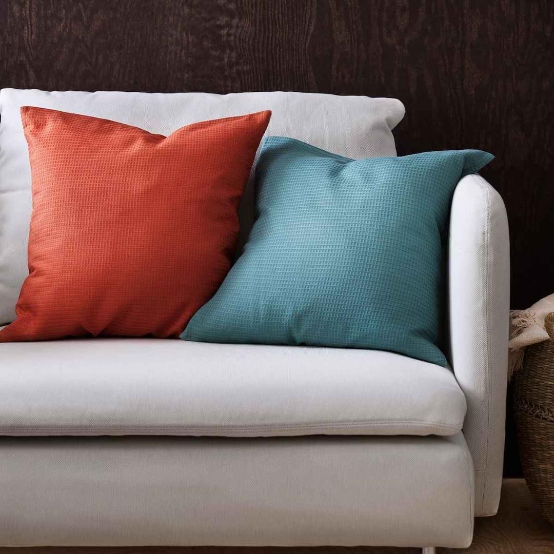 Funda de cojín, gris turquesa EBBATILDA