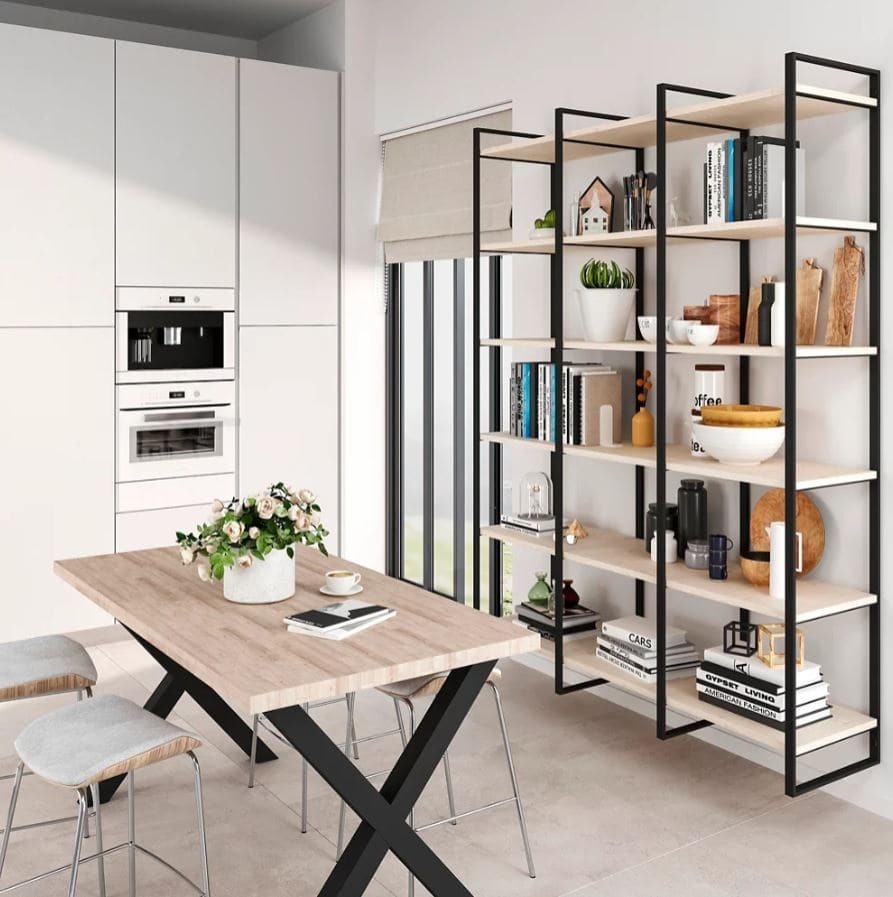 Kit de estantería de acero y cuatro baldas de Leroy Merlin